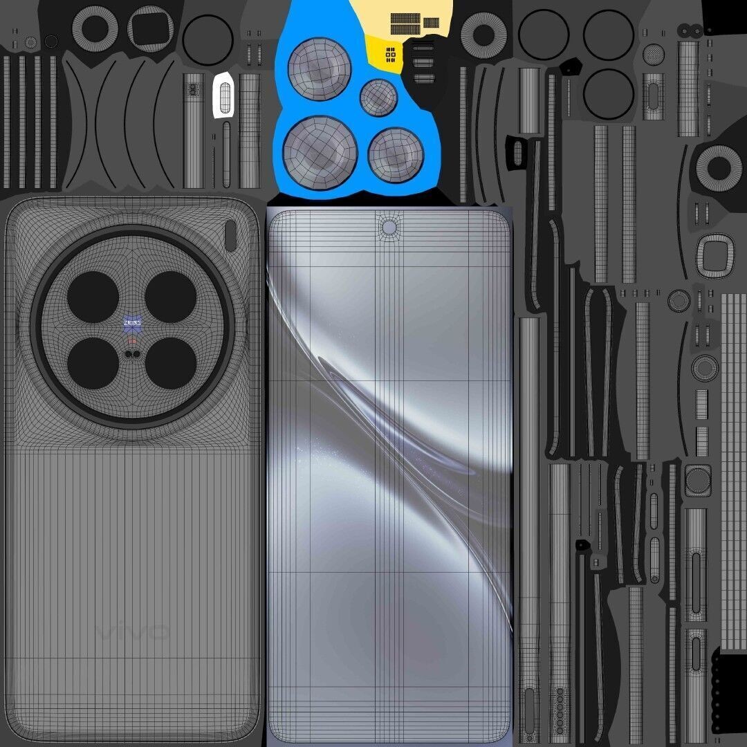 Vivo X200 Pro 3D Model – High Poly PBR Smartphone, FBX & OBJ - View 37