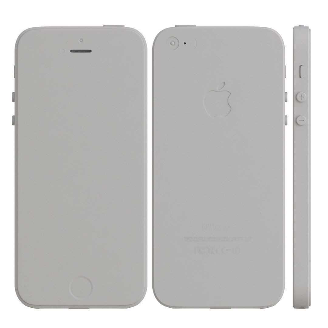 Apple iPhone 5s Gray 3D Model – High Poly PBR Game Asset, FBX, OBJ - View 9
