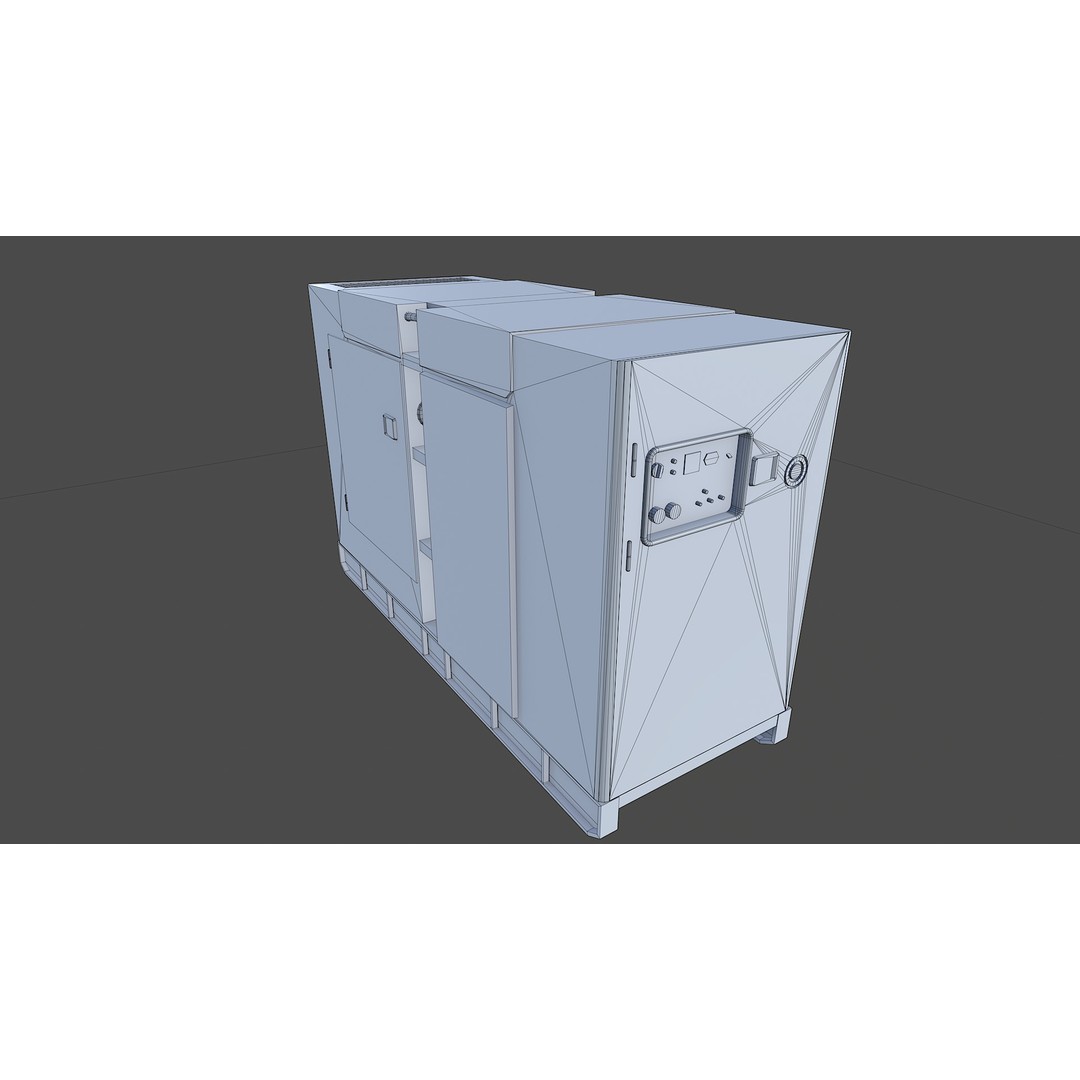 Diesel Generator 3D Model – Low Poly Game Asset, FBX, PBR Textures - View 16