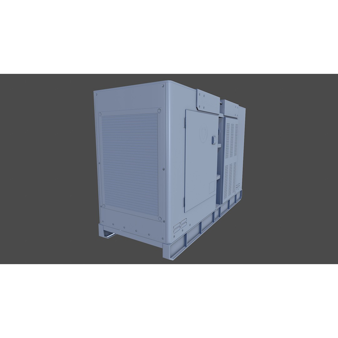 Diesel Generator 3D Model – Low Poly Game Asset, FBX, PBR Textures - View 27