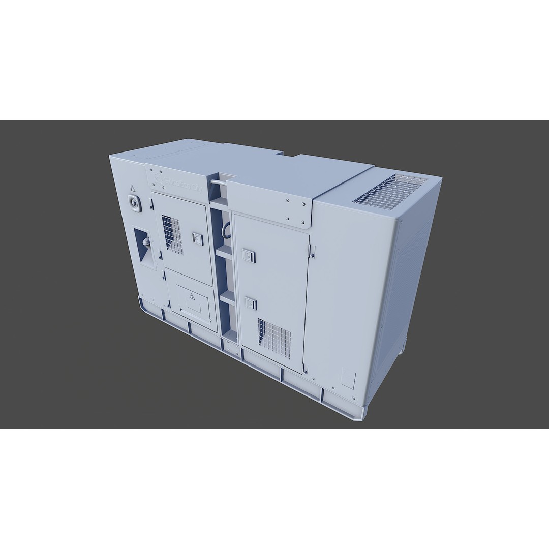 Diesel Generator 3D Model – Low Poly Game Asset, FBX, PBR Textures - View 28