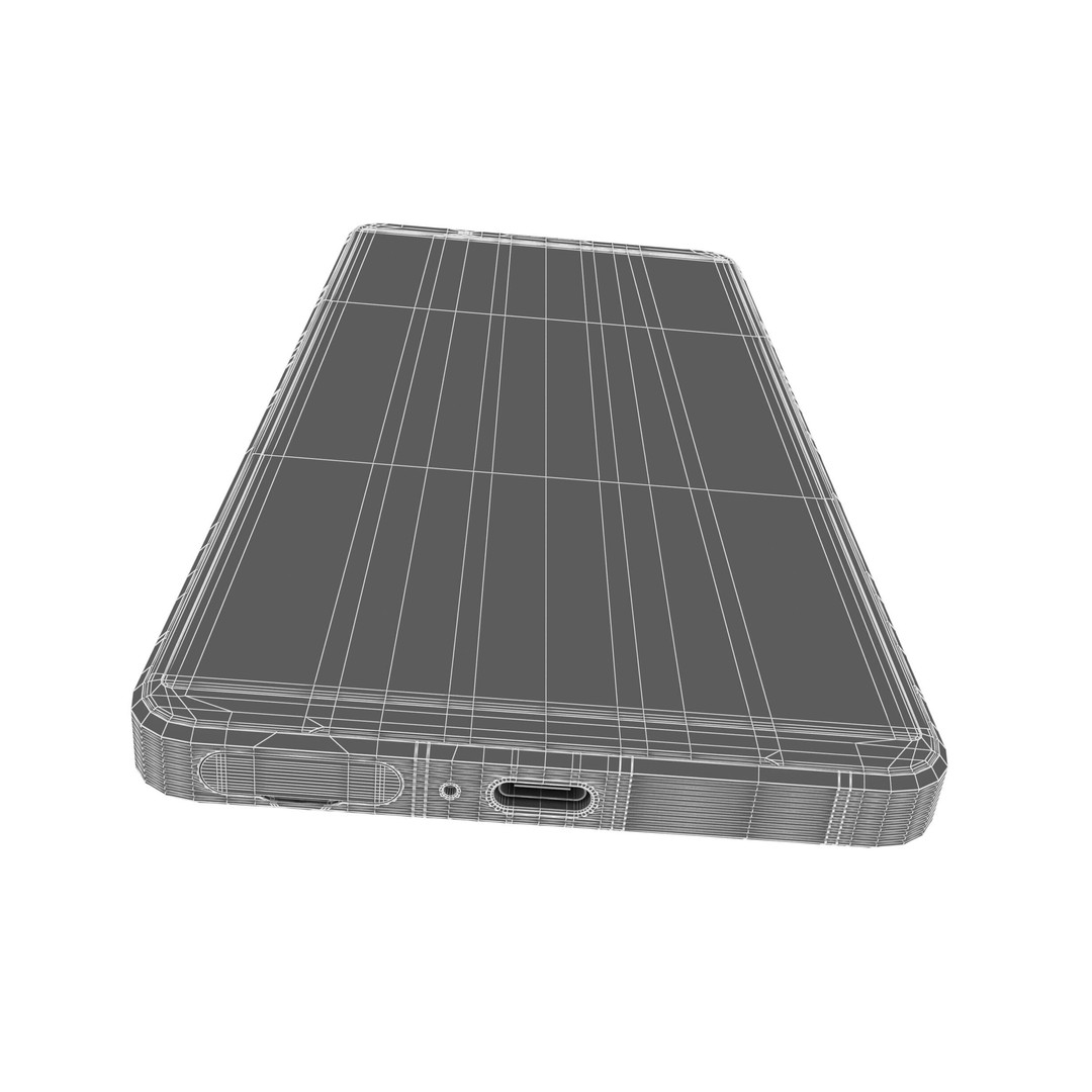 Sony Xperia 1 VII Slate Black 3D Model – High Poly PBR Asset, FBX - View 21