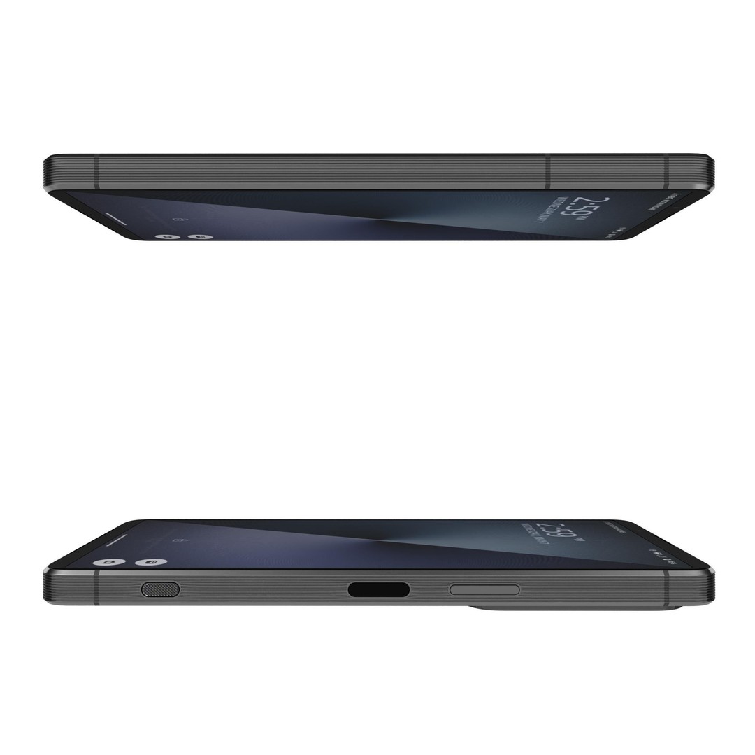 Sony Xperia 1 VII Slate Black 3D Model – High Poly PBR Asset, FBX - View 8
