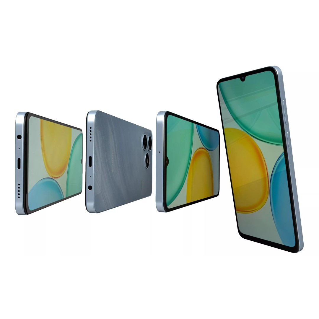 Honor X5d Blue 3D Model – High Poly Mobile Phone with Textures - View 14