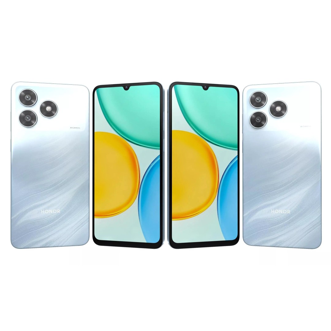 Honor X5d Blue 3D Model – High Poly Mobile Phone with Textures - View 4