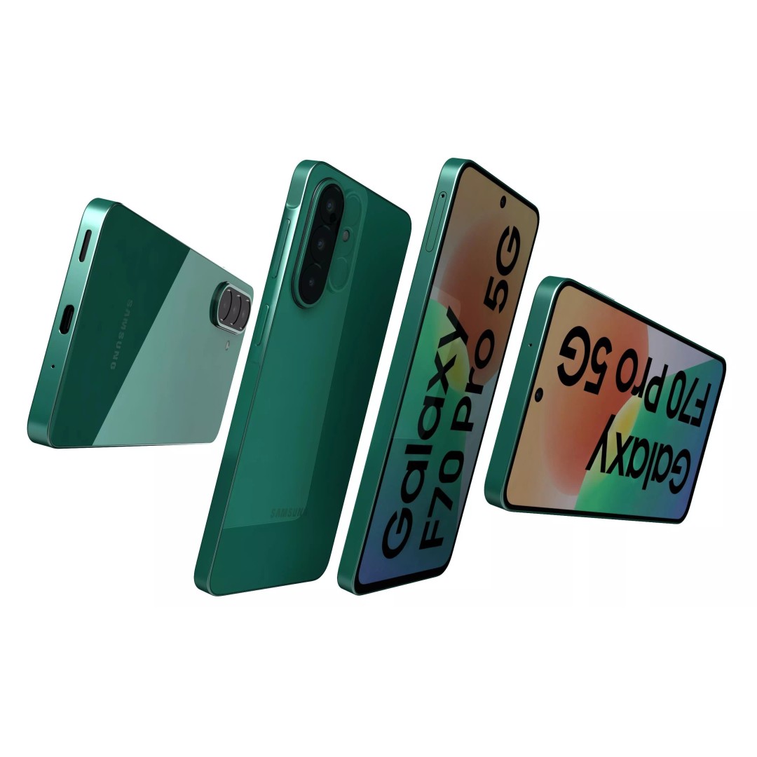 Samsung Galaxy F70 Pro Green 3D Model – High Poly Game Asset, 3DS Max - View 11