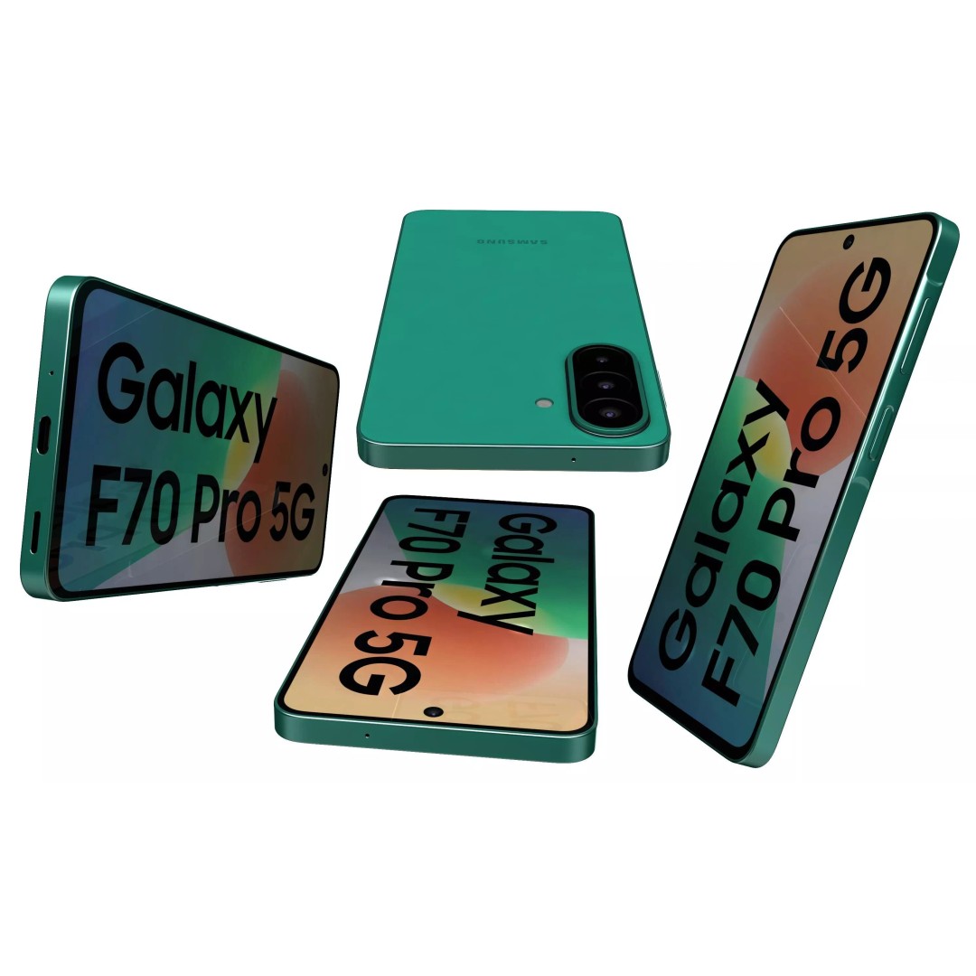 Samsung Galaxy F70 Pro Green 3D Model – High Poly Game Asset, 3DS Max - View 13