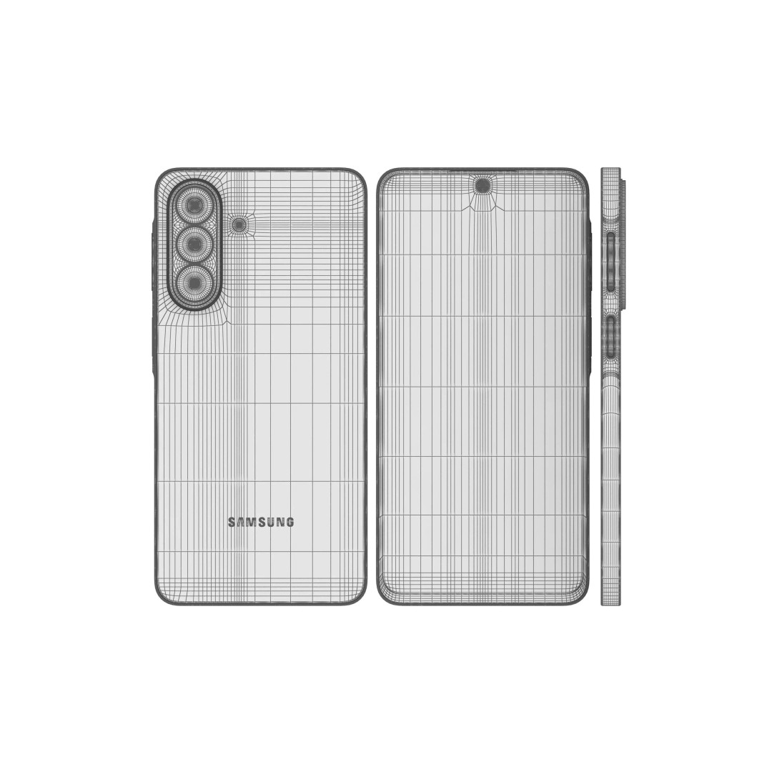 Samsung Galaxy F70 Pro Green 3D Model – High Poly Game Asset, 3DS Max - View 19