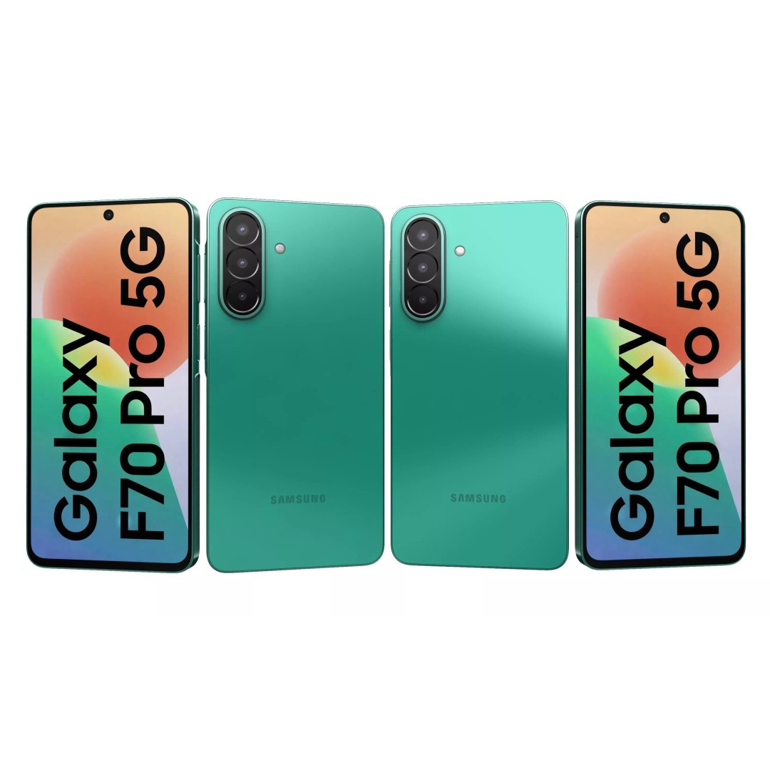 Samsung Galaxy F70 Pro Green 3D Model – High Poly Game Asset, 3DS Max - View 5