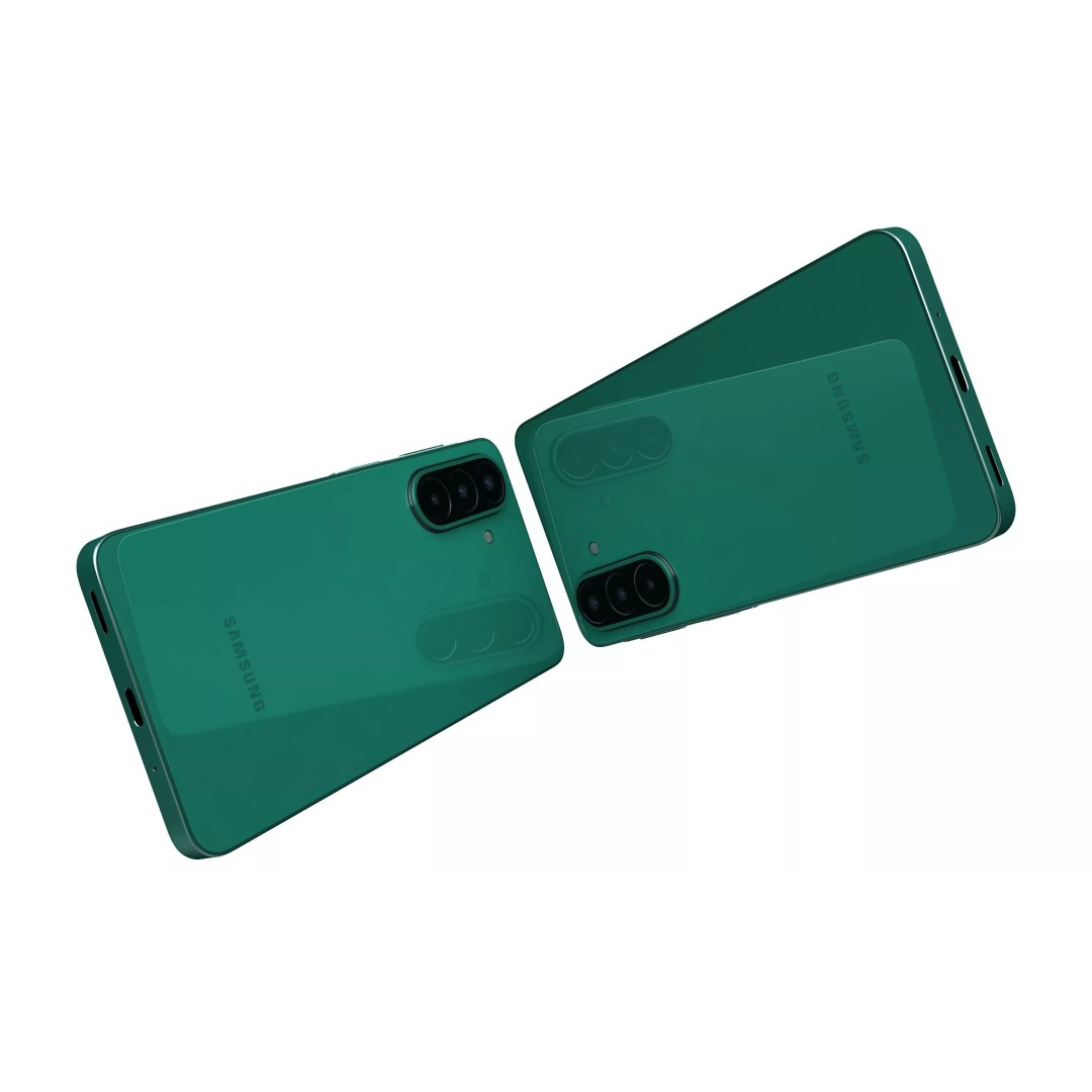 Samsung Galaxy F70 Pro Green 3D Model – High Poly Game Asset, 3DS Max - View 9