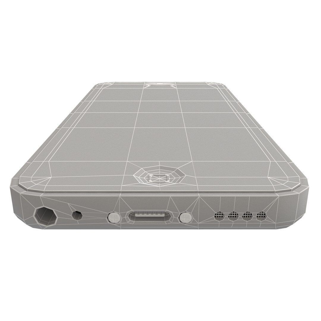 Apple iPhone 5c White 3D Model – High Poly PBR Asset, FBX, OBJ