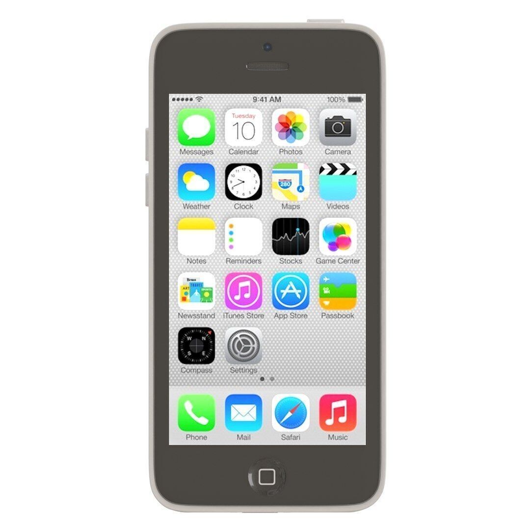 Apple iPhone 5c White 3D Model – High Poly PBR Asset, FBX, OBJ - View 4