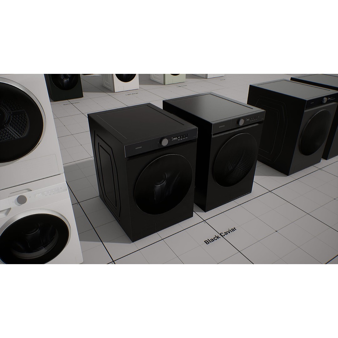 SAMSUNG BESPOKE Grande AI Washing Machine 3D Model – Low Poly PBR Asset - View 12