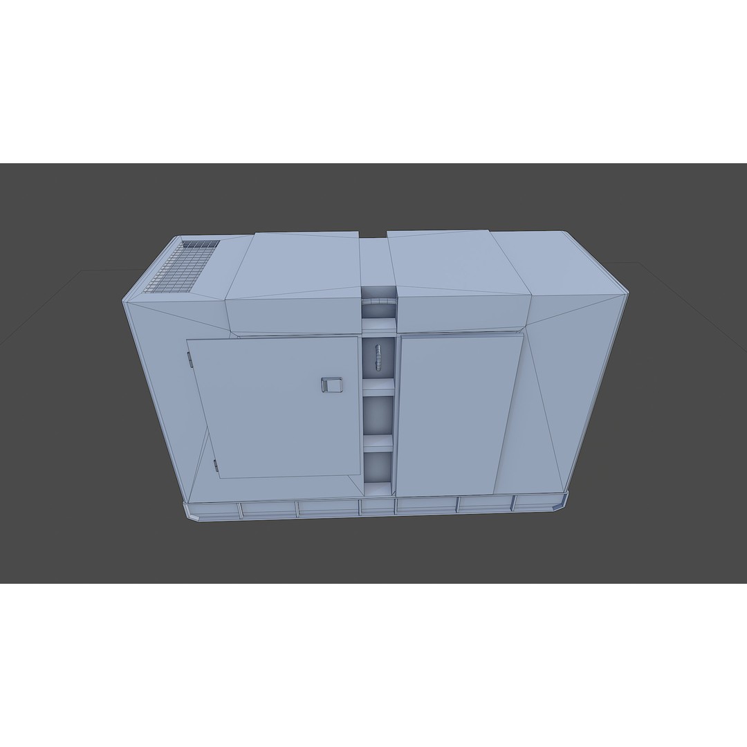 Diesel Generator 3D Model – Low Poly Game Asset, FBX, PBR Textures - View 15