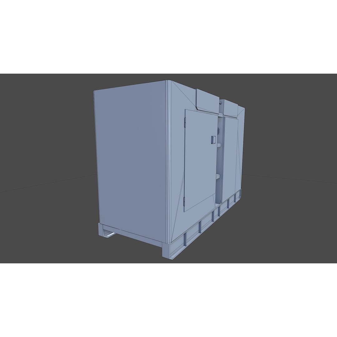 Diesel Generator 3D Model – Low Poly Game Asset, FBX, PBR Textures - View 16