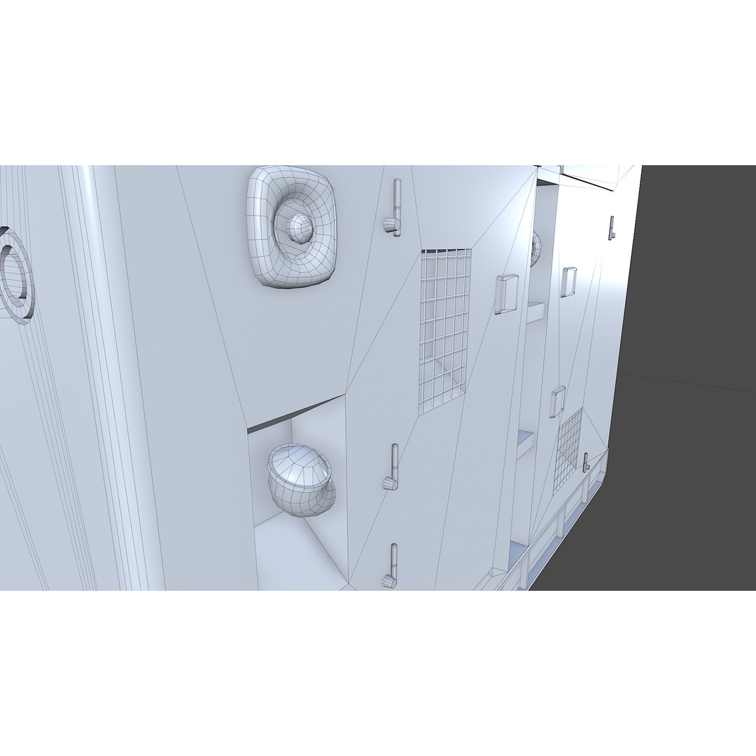 Diesel Generator 3D Model – Low Poly Game Asset, FBX, PBR Textures - View 20