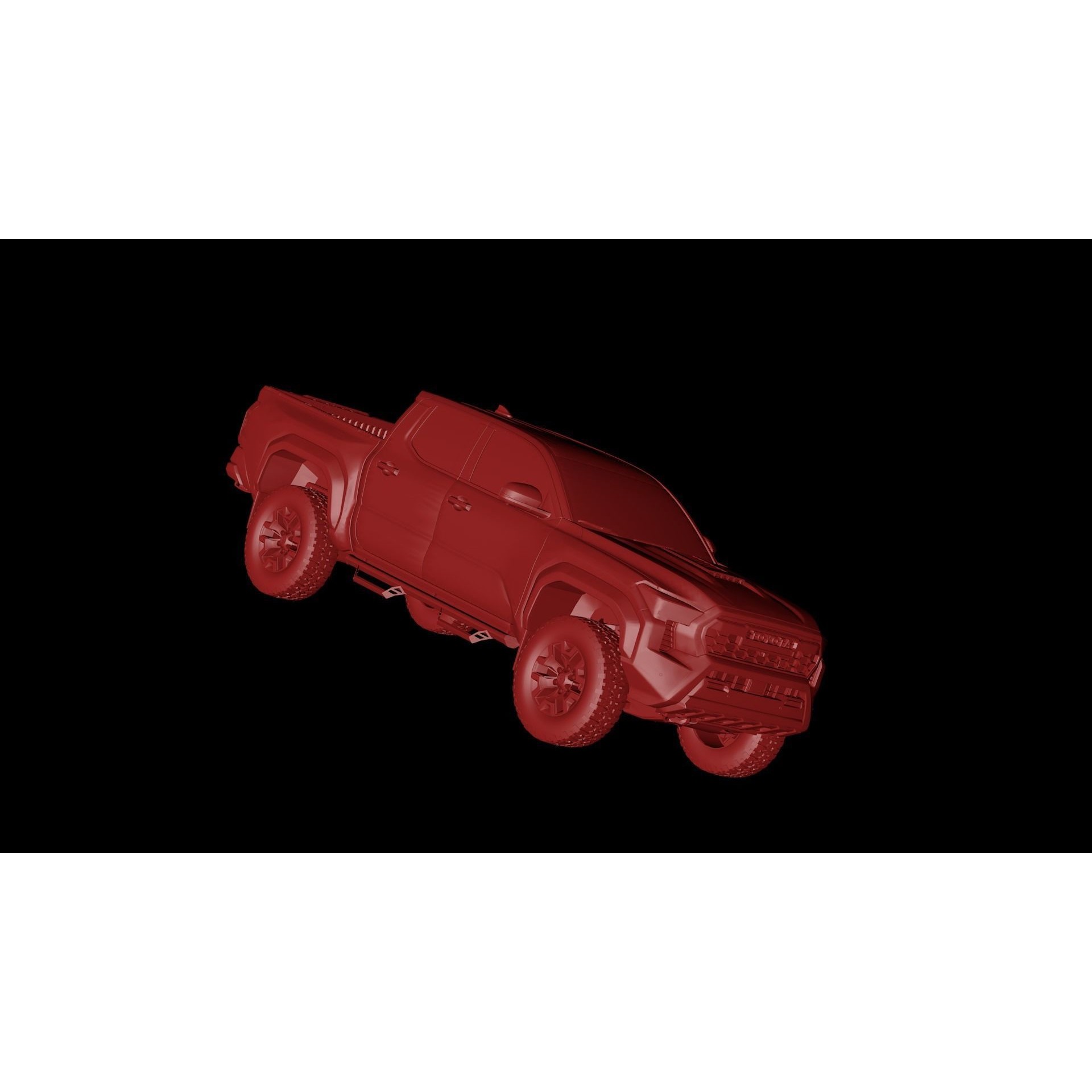 2024 Toyota Tacoma - Low-Poly Game-Ready 3D Model - View 12