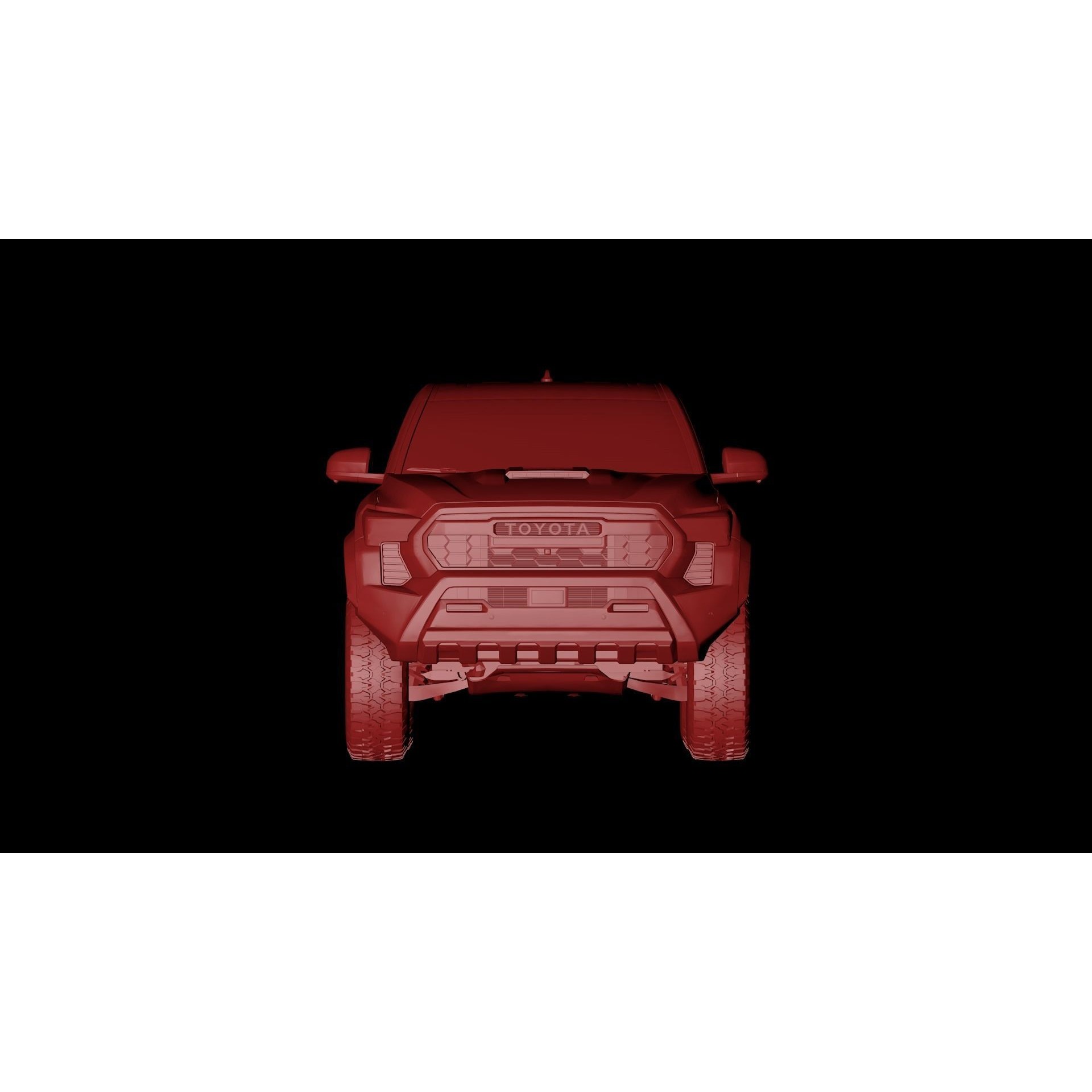 2024 Toyota Tacoma - Low-Poly Game-Ready 3D Model - View 14