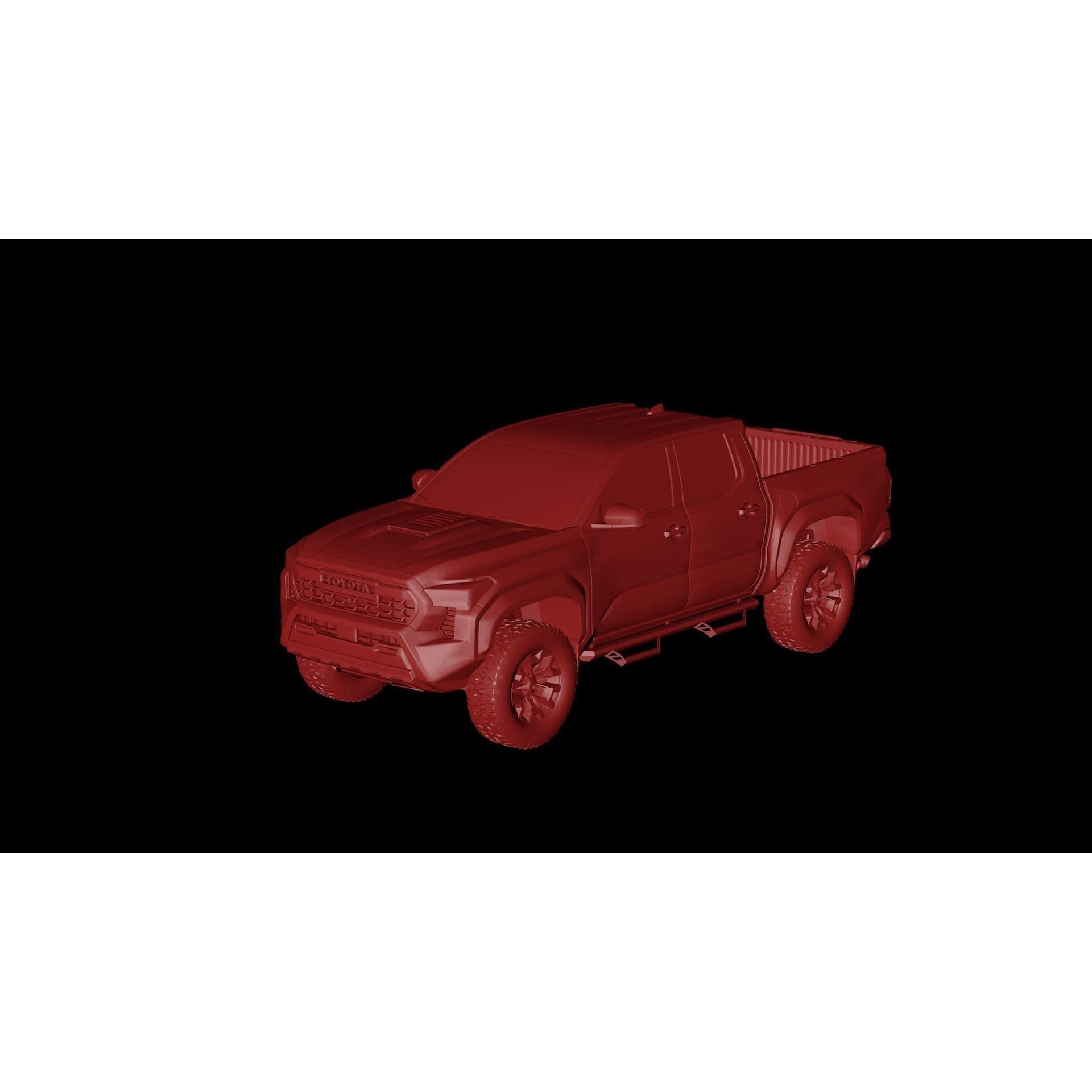 2024 Toyota Tacoma - Low-Poly Game-Ready 3D Model - View 15
