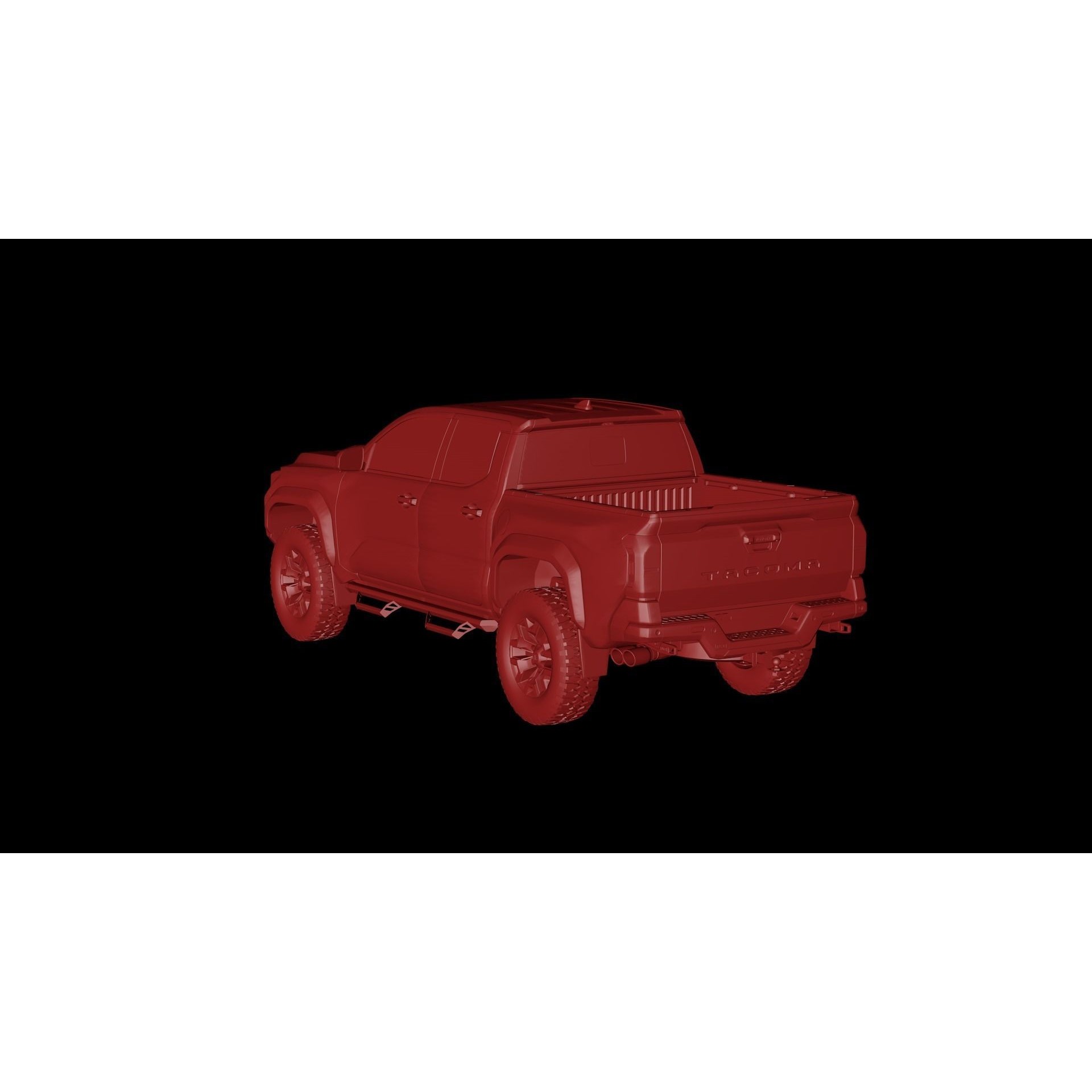 2024 Toyota Tacoma - Low-Poly Game-Ready 3D Model - View 17