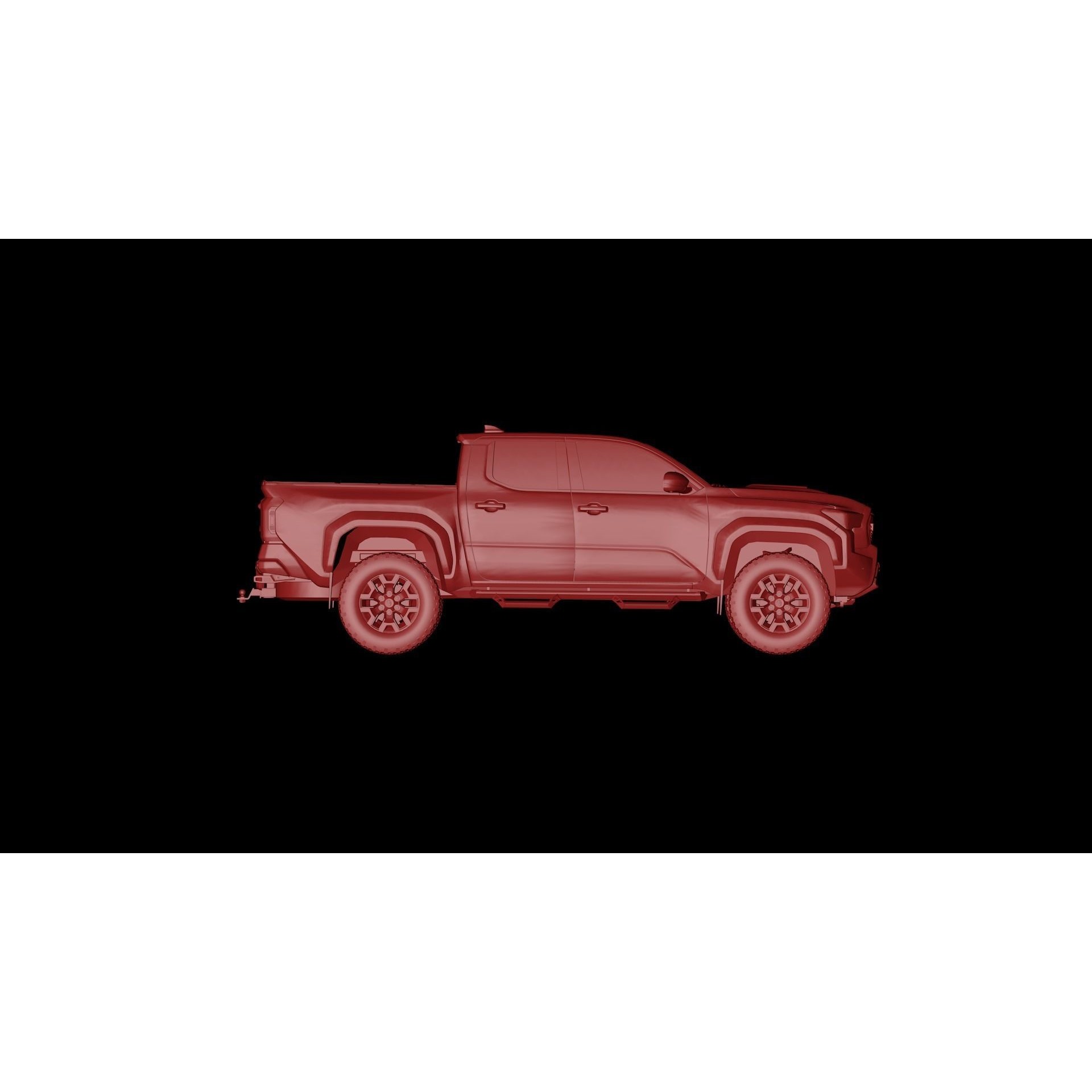 2024 Toyota Tacoma - Low-Poly Game-Ready 3D Model - View 20