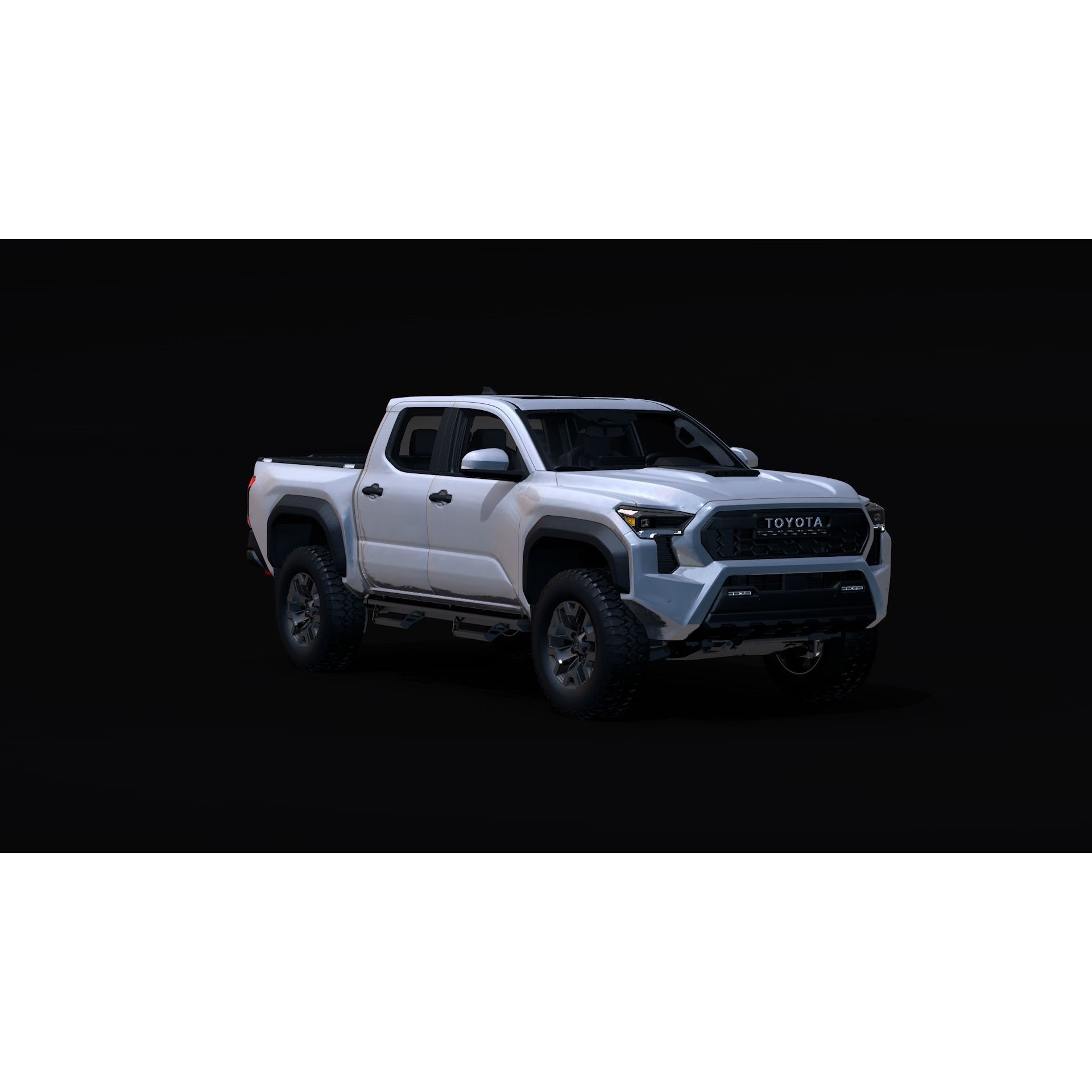 2024 Toyota Tacoma - Low-Poly Game-Ready 3D Model - View 3