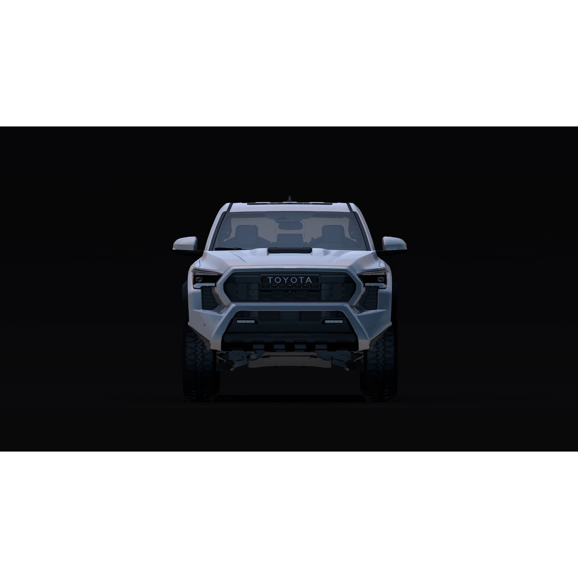 2024 Toyota Tacoma - Low-Poly Game-Ready 3D Model - View 4