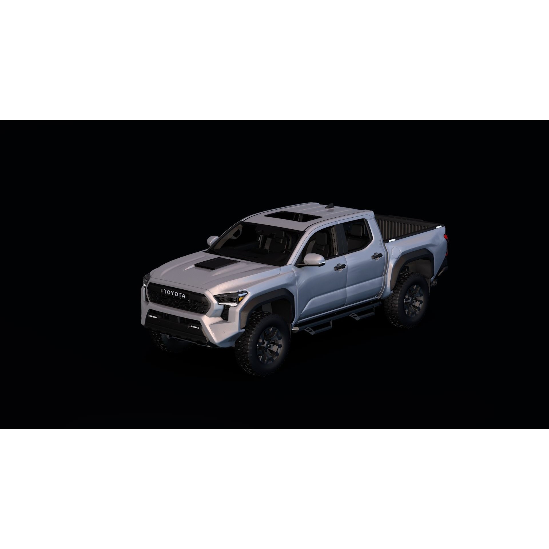 2024 Toyota Tacoma - Low-Poly Game-Ready 3D Model - View 5