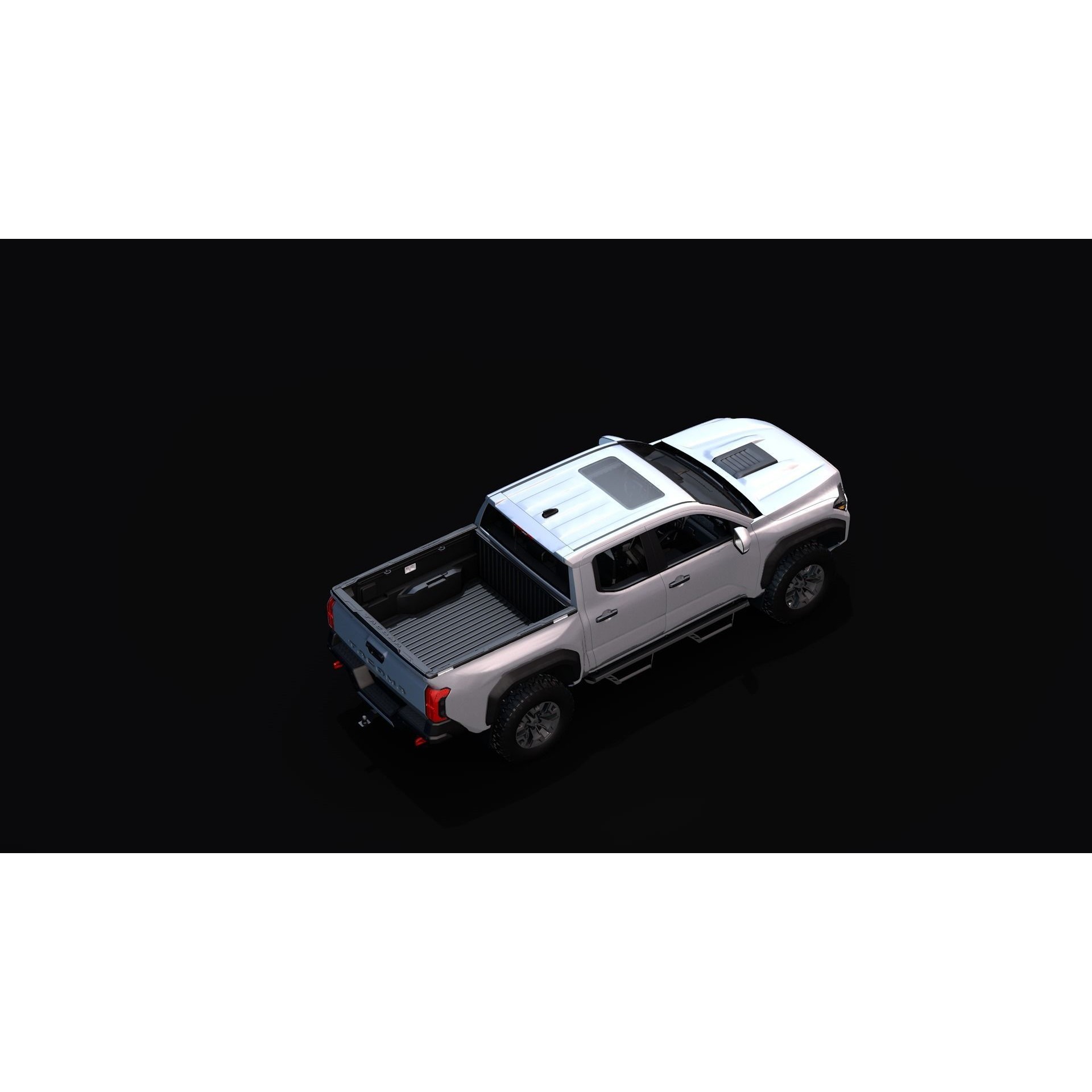 2024 Toyota Tacoma - Low-Poly Game-Ready 3D Model - View 9