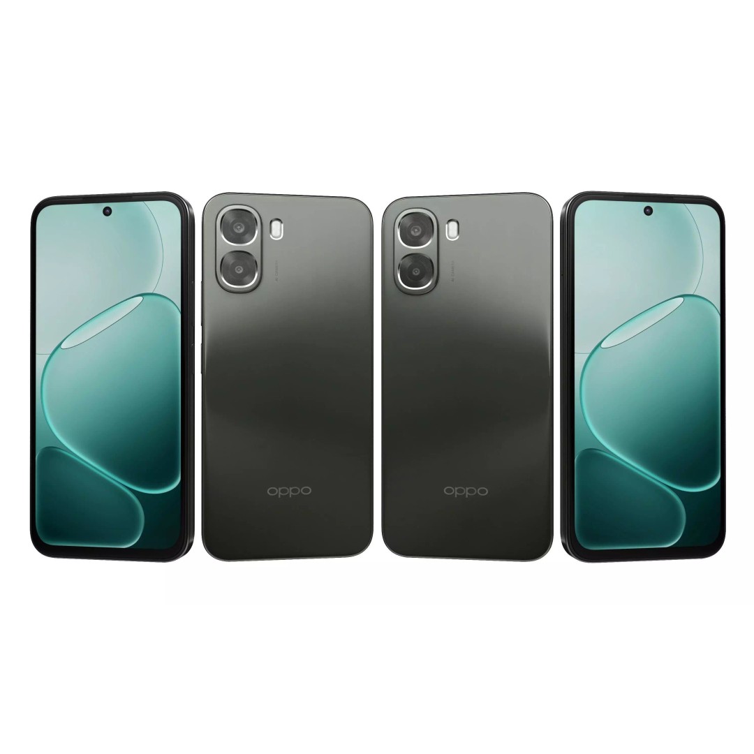 OPPO A6v Black 3D Model – High Poly with PBR Textures, FBX - View 12