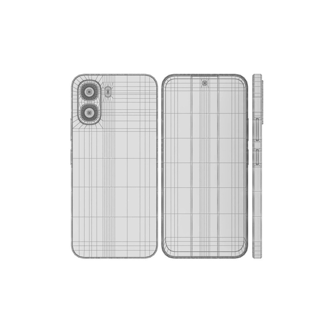 OPPO A6v Black 3D Model – High Poly with PBR Textures, FBX - View 19