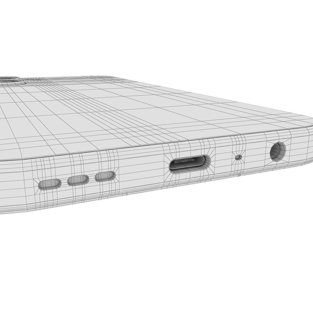 OPPO A6v Black 3D Model – High Poly with PBR Textures, FBX - View 23