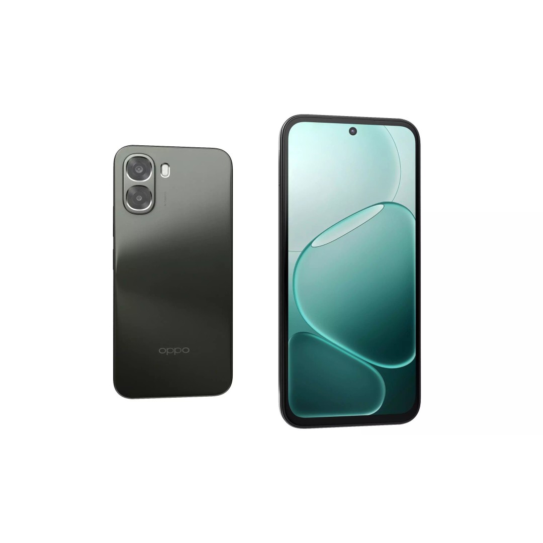 OPPO A6v Black 3D Model – High Poly with PBR Textures, FBX - View 4