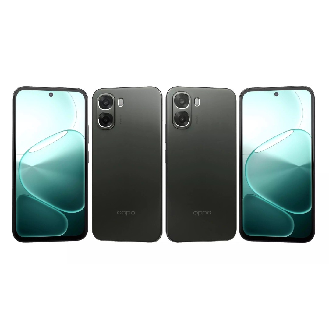 OPPO A6v Black 3D Model – High Poly with PBR Textures, FBX - View 6