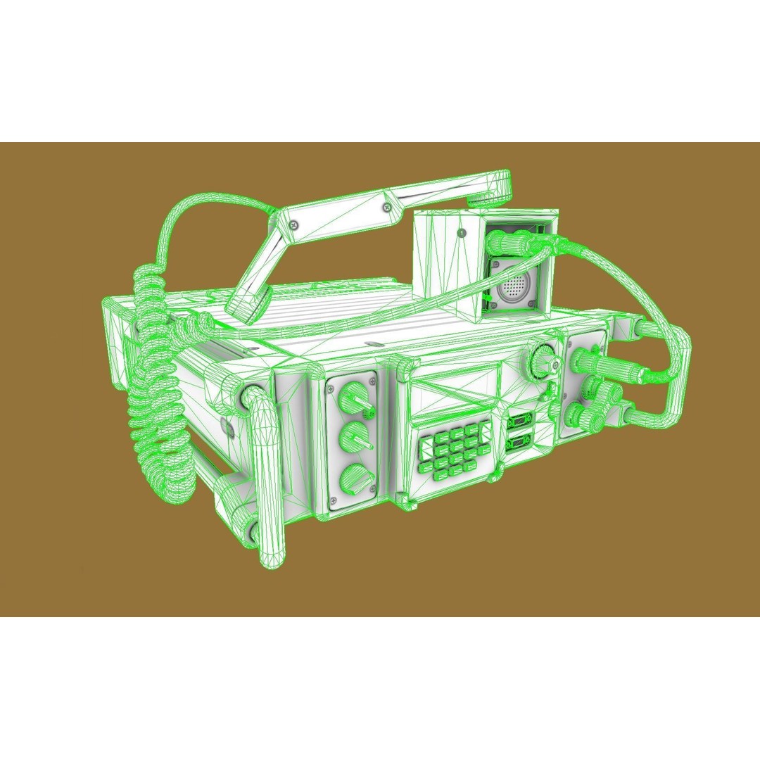 Military Radio 3D Model – Low Poly Game Ready Asset, PBR Textures - View 15
