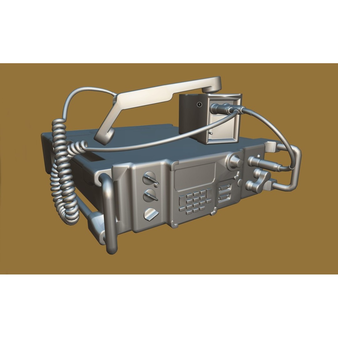 Military Radio 3D Model – Low Poly Game Ready Asset, PBR Textures - View 5
