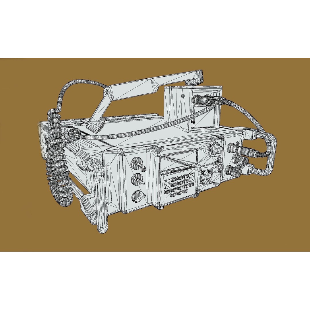 Military Radio 3D Model – Low Poly Game Ready Asset, PBR Textures - View 6