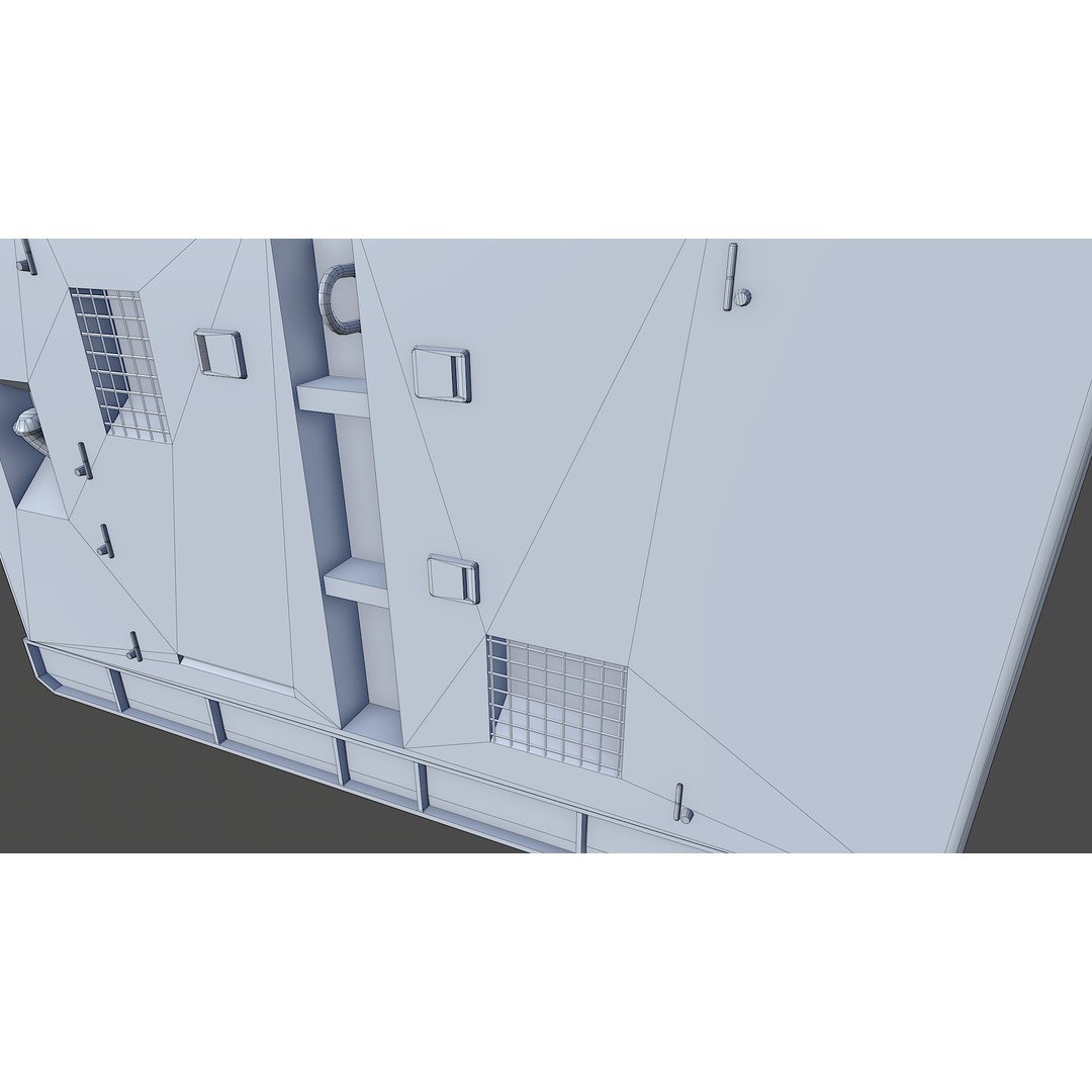 Diesel Generator 3D Model – Low Poly Game Asset, FBX, PBR Textures - View 19