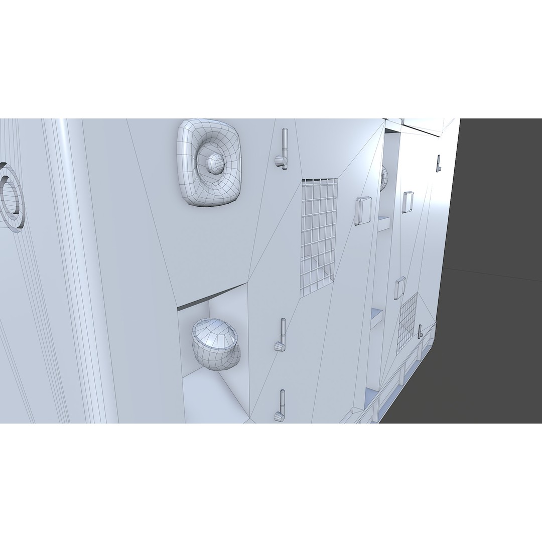 Diesel Generator 3D Model – Low Poly Game Asset, FBX, PBR Textures - View 20