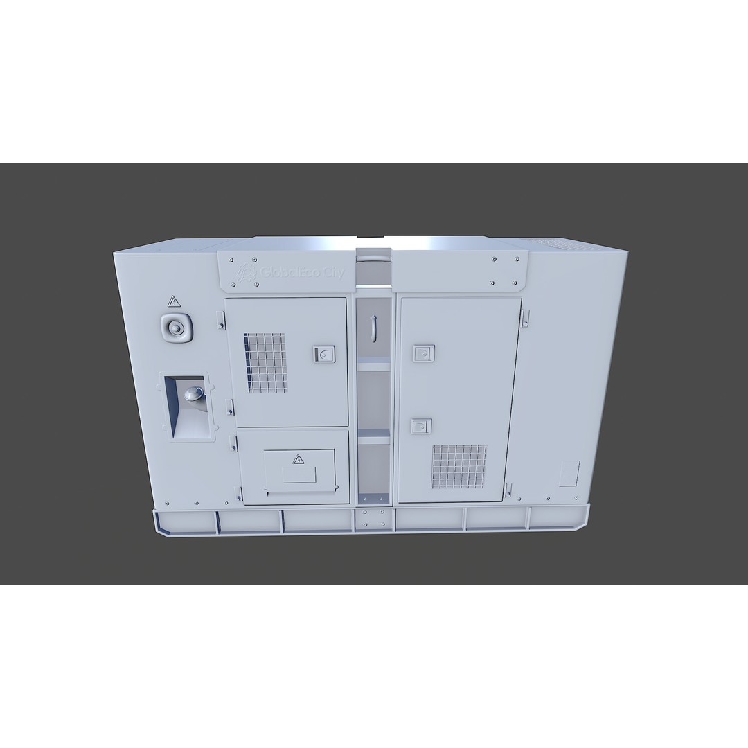 Diesel Generator 3D Model – Low Poly Game Asset, FBX, PBR Textures - View 22