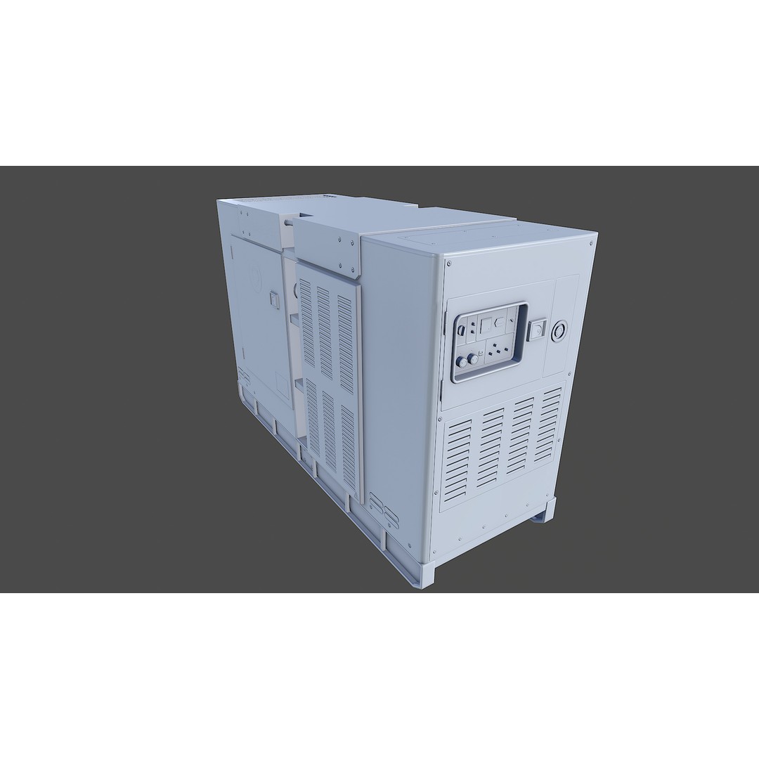 Diesel Generator 3D Model – Low Poly Game Asset, FBX, PBR Textures - View 23
