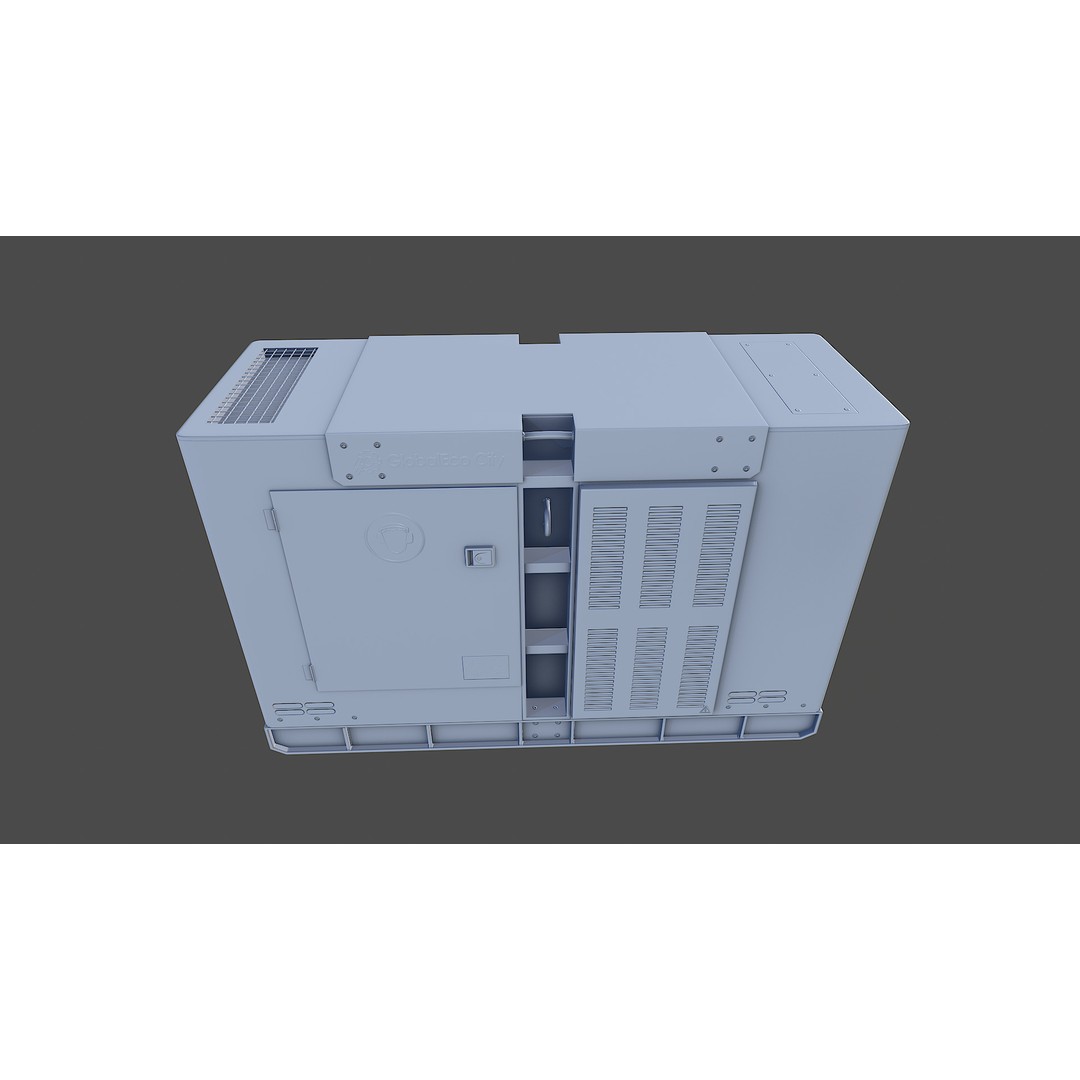 Diesel Generator 3D Model – Low Poly Game Asset, FBX, PBR Textures - View 24