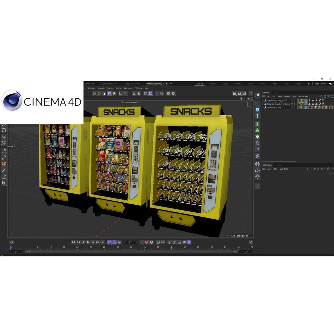 Vending Machine 3D Model – Low Poly Game Asset, PBR Textures - View 16