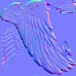 Angel Wings 3D Model – Low Poly Rigged Game Asset, FBX