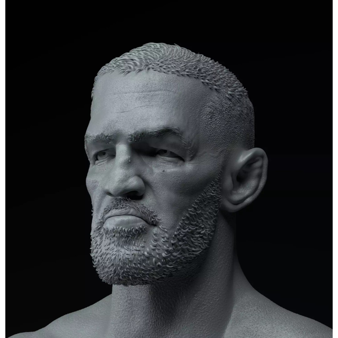 Conor McGregor 3D Model – Premium Trophy Diorama for Printing