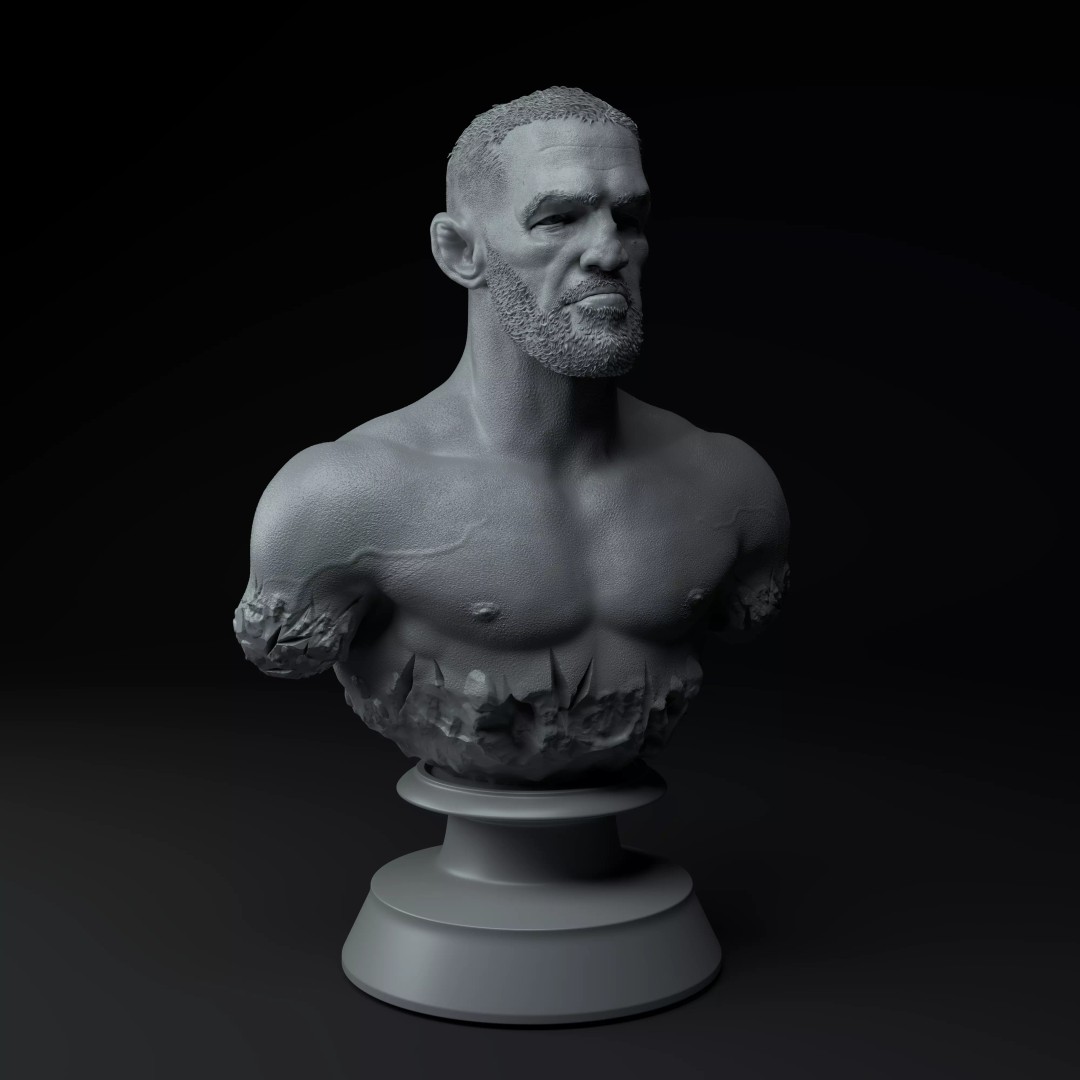 Conor McGregor 3D Model – Premium Trophy Diorama for Printing - View 10