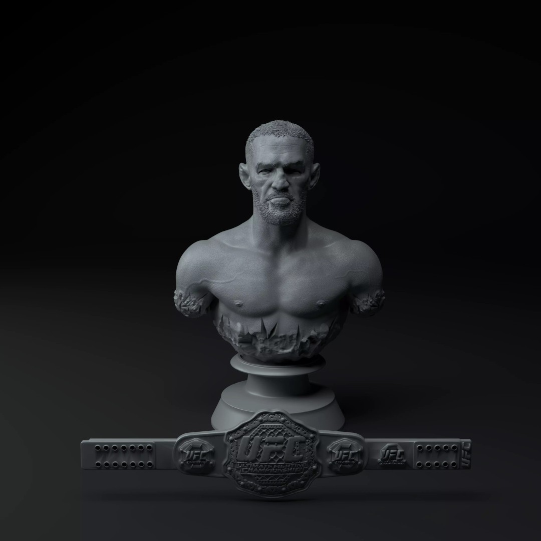 Conor McGregor 3D Model – Premium Trophy Diorama for Printing - View 2