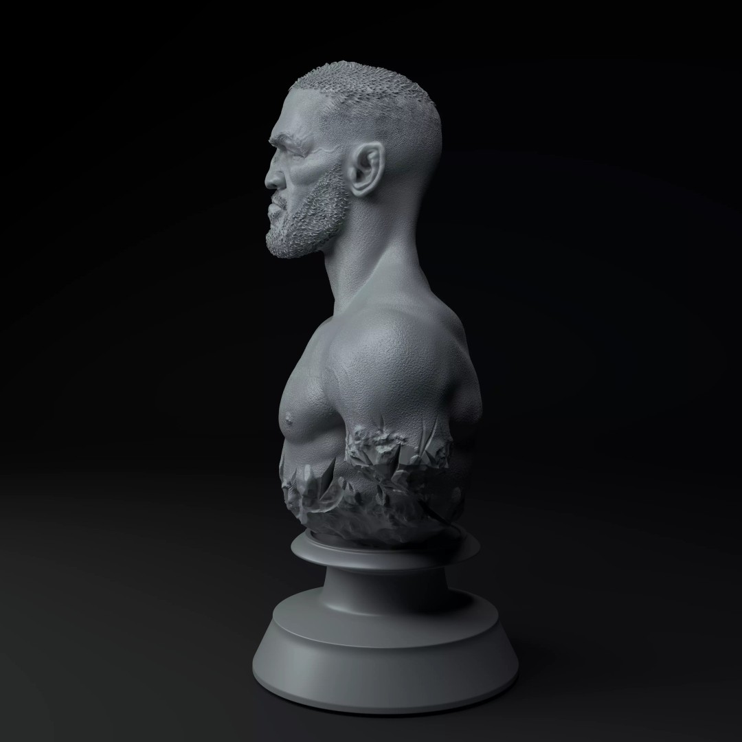 Conor McGregor 3D Model – Premium Trophy Diorama for Printing - View 5