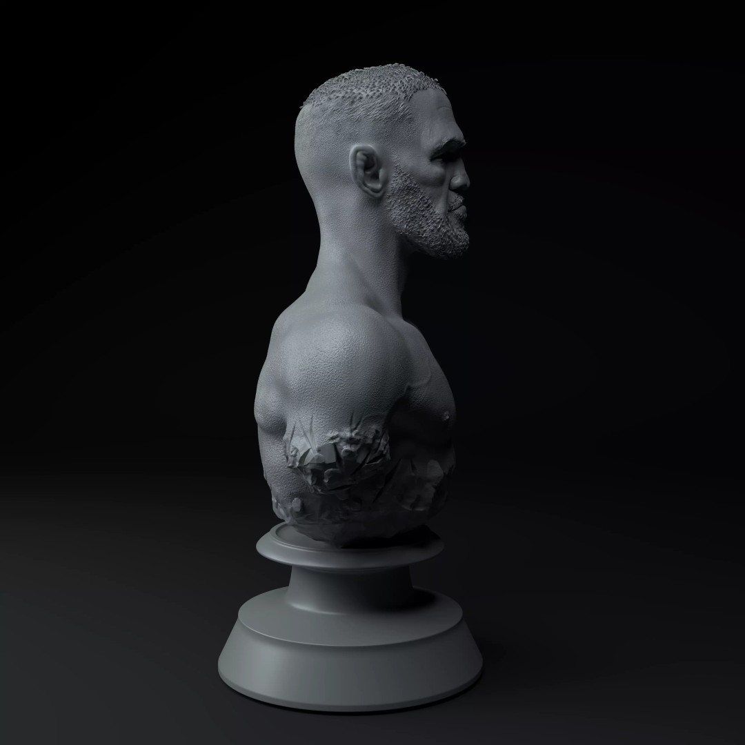 Conor McGregor 3D Model – Premium Trophy Diorama for Printing - View 9