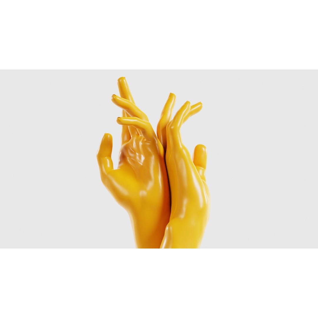 Realistic Hand 3D Model – Low Poly Character Asset, FBX, PBR - View 16